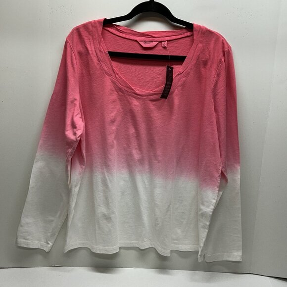 Large Long-Sleeve Tee Candace Cameron Bure The Ocean Dipped Posey A473684 - Picture 2 of 8